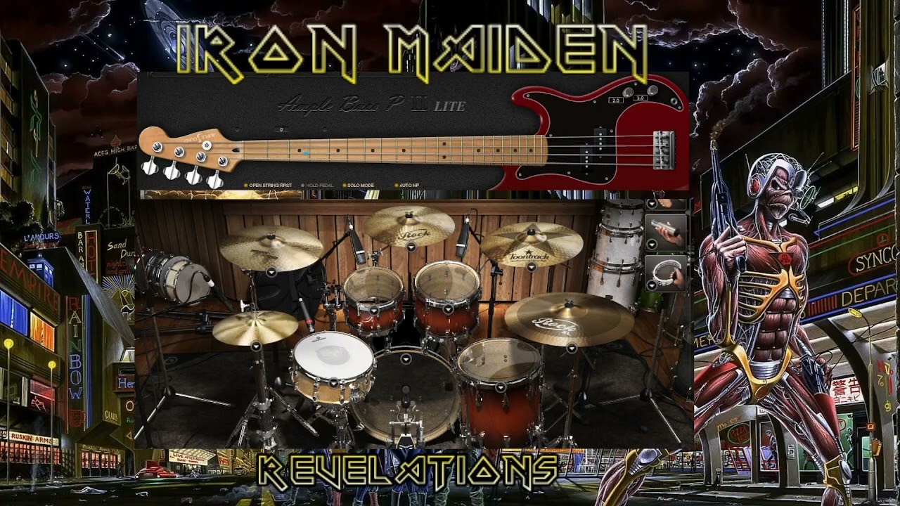 Iron Maiden Revelations drum and bass only