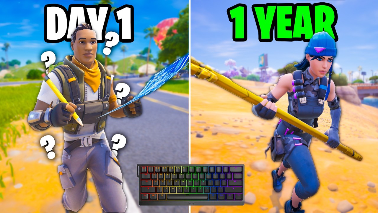 1 Year Keyboard and Mouse Progression (Fortnite Competitive)