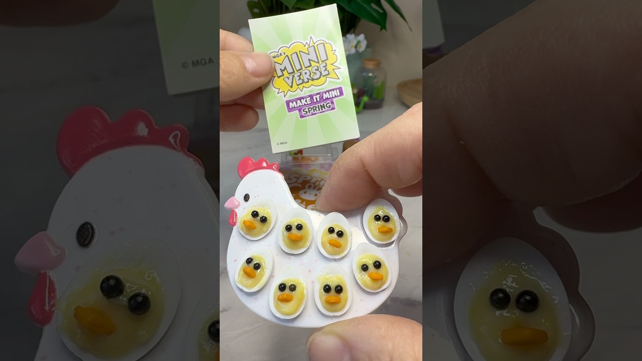 Deviled Eggs from MINIVERSE SPRING SERIES 🐰🐣 @officialminiverse #miniature #miniverse #shorts