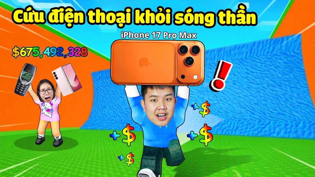 Giải cứu nhặt điện thoại xịn đắt tiền thoát khỏi sóng thần để bán kiếm tiền ! bqThanh Giàu Ốc Nghèo