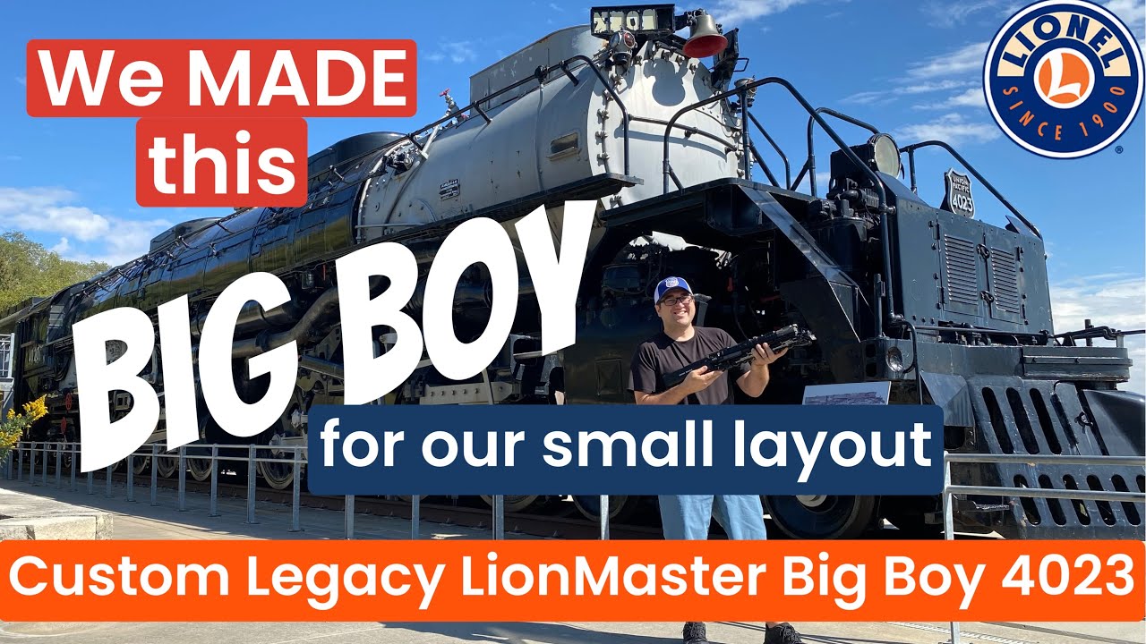 Наш изготовленный на заказ BIG BOY 4023!! Локомотив LionMaster Legacy 4-8-8-4 с габаритами O-Gauge