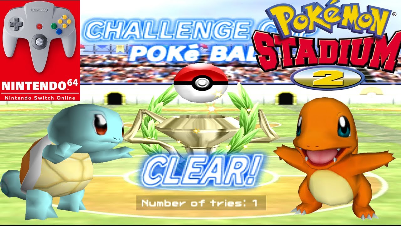 Pokemon Stadium 2 (Switch) - Challenge Cup Gameplay (Poké Ball)