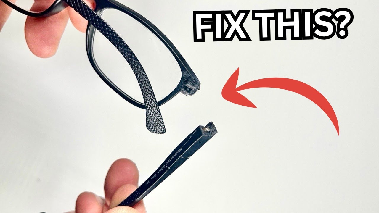 Fix Broken Glasses Hinge at Home (Simple DIY Repair)