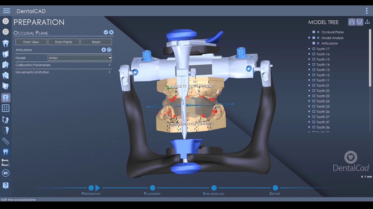 DentalCad 2020 - Digital Articulator