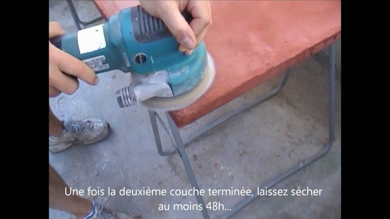 Évier en béton ciré