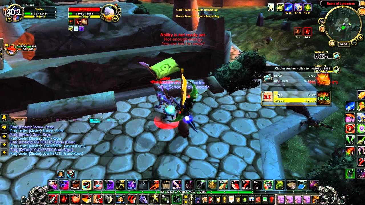 WoW - Shadez 70 Rogue 1 vs 2 Arena ( Cataclysm Twink )