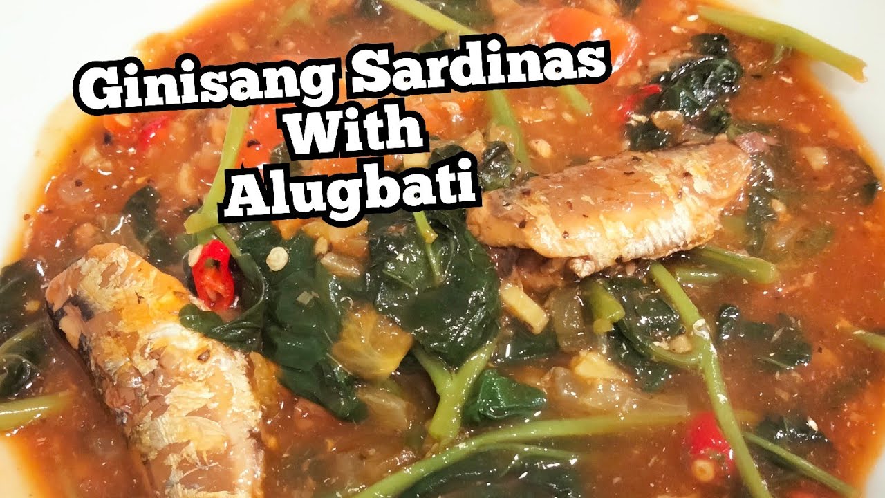 Ginisang Sardinas with Alugbati Recipe