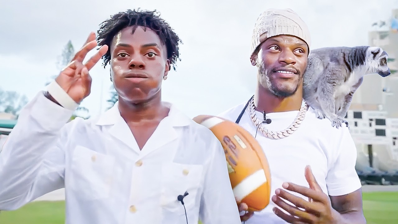 iShowSpeed Plays American Football With Lamar Jackson!