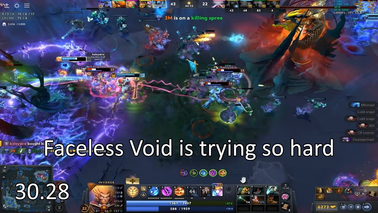 Invoker support Razor offlane, 7.39c Dota 2 Gameplay 146