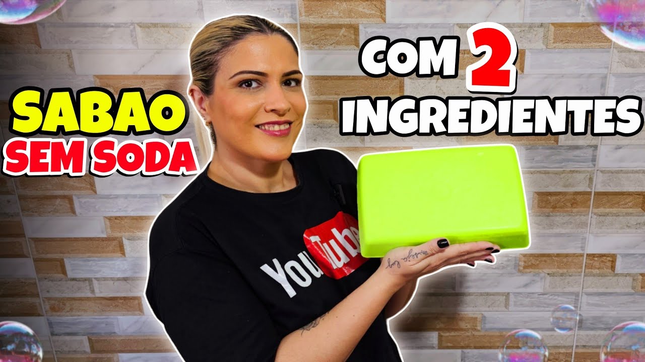 🚀 COM 2 INGREDIENTES FIZ UM SABÃO SEM SODA E SEM ÓLEO FÁCIL E RÁPIDO 😍🤑