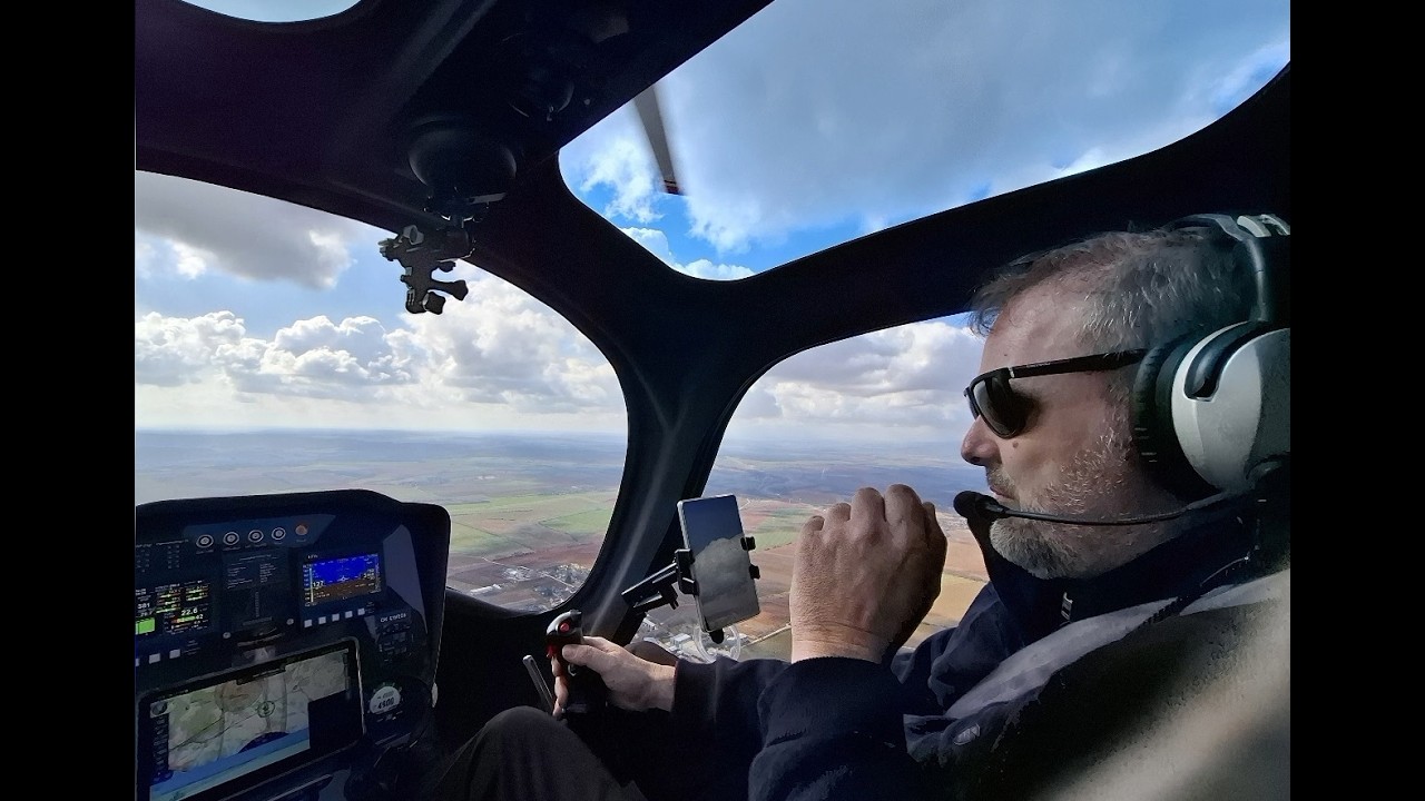 Short VFR business flight with gyrocopter Argon.