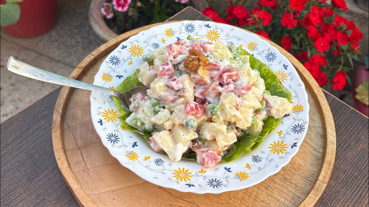 Russian salad 🥗 शादियों में बनने वाला # रशियन सलाद #food #vegetarianrecipe #salad #recipe  # video 
