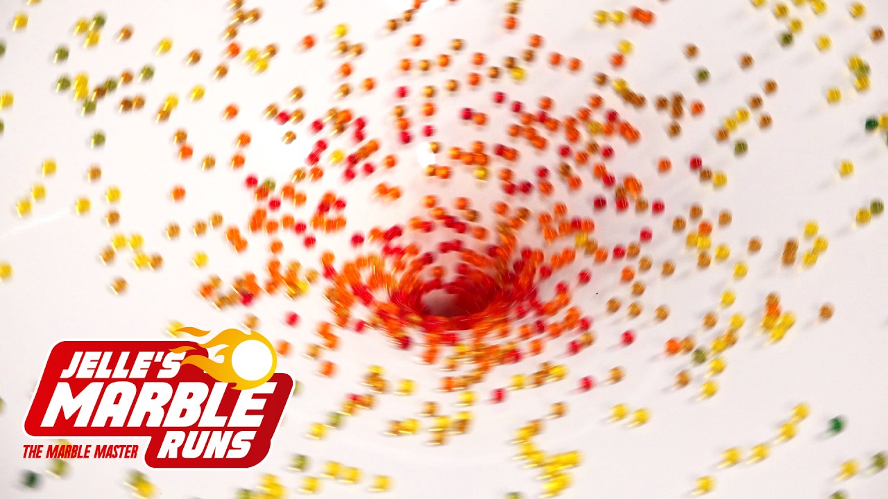 2000 Marbles in BIG funnel!