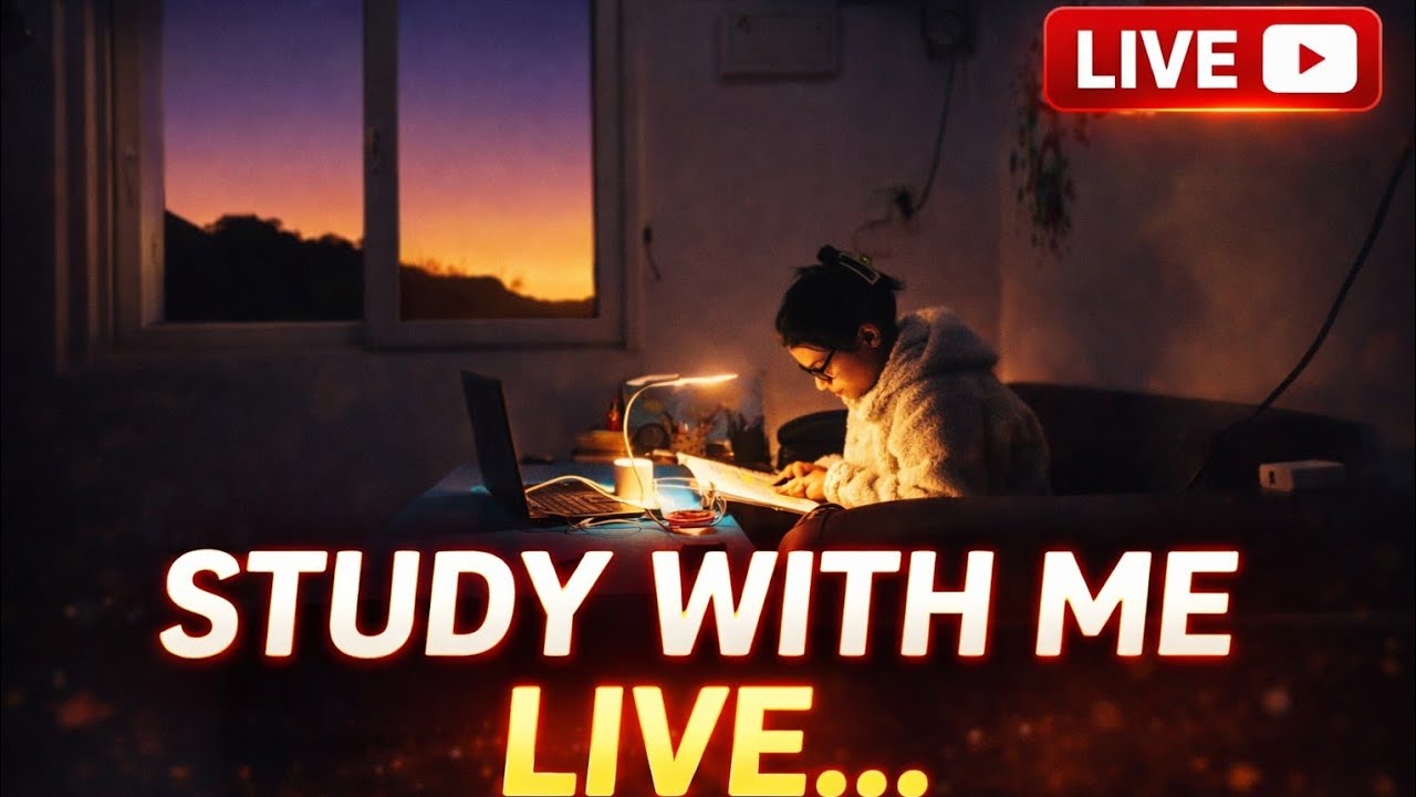 study with me Live 🔴|| deep focus 📚📚📖
