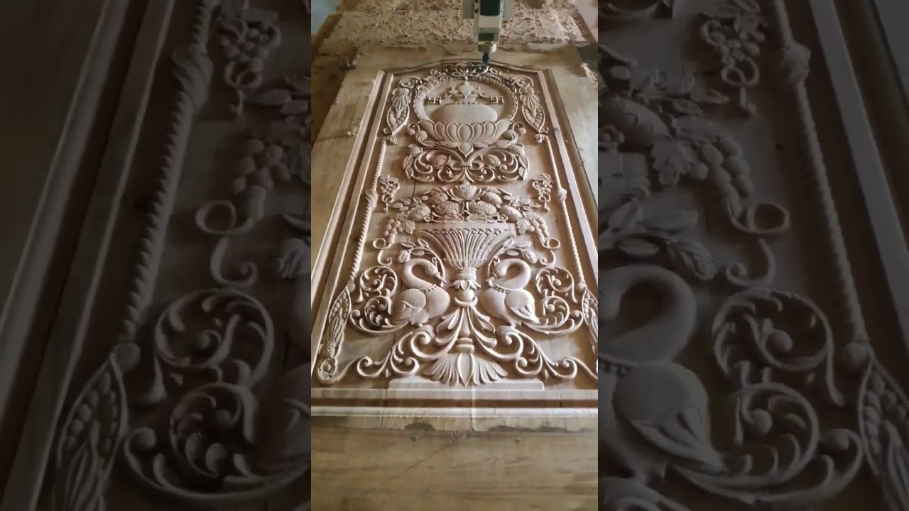 😍😍😍cnc router machine carving design/3d wooden main door carving design with cnc router machine..