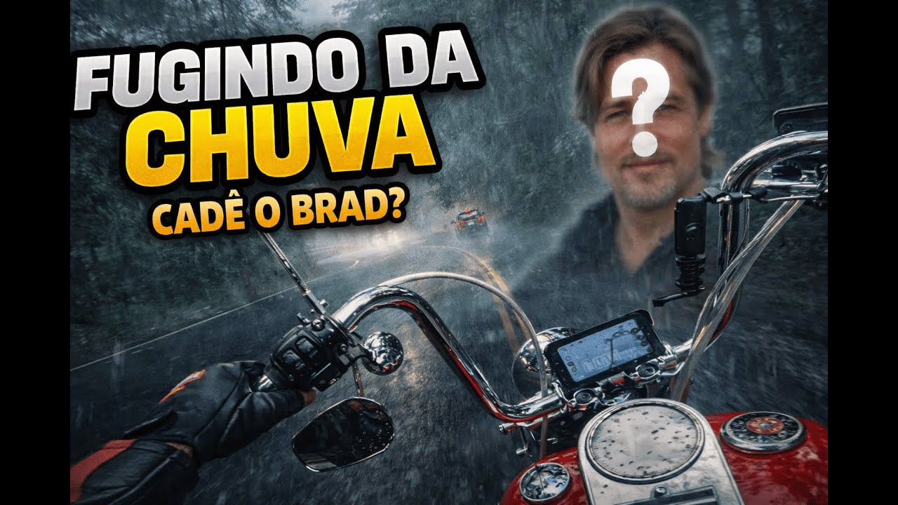 Voltando do Rolê de Harley | Fat Boy e Reritage | Amigos, Chuva e o Mistério do Brad Pitt