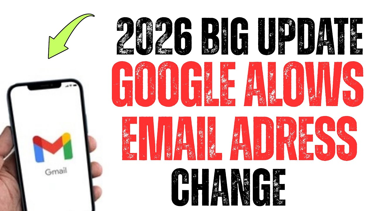 Последнее обновление 2026 года! Наконец-то вы можете изменить свой адрес Gmail! (Попробуйте прямо...