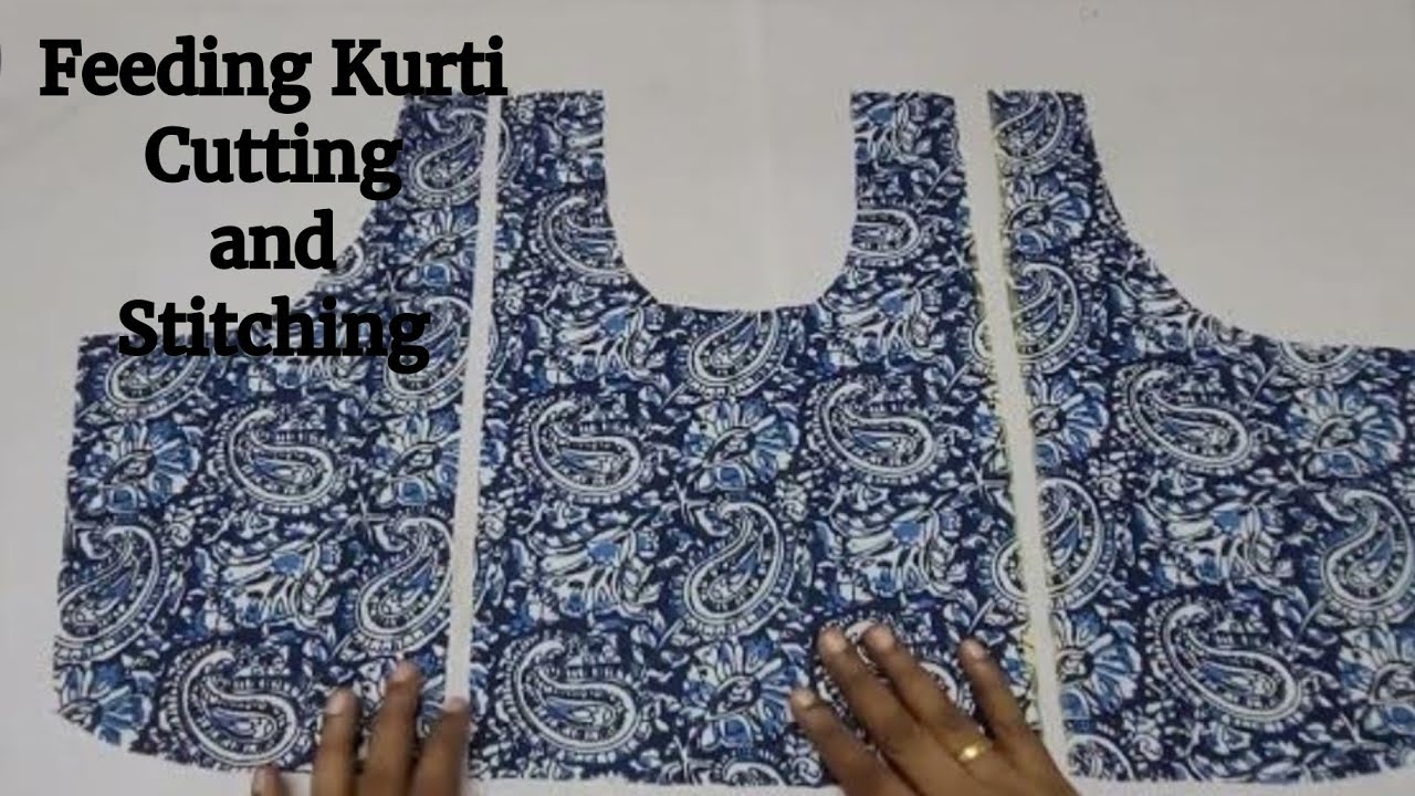 Feeding kurti /Maternity Wear Cutting and Stitching/Invisible Zipper Feedings Kurti