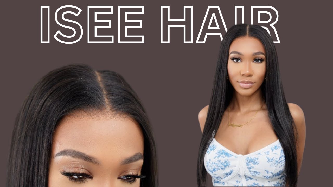 The BEST Glueless Yaki Straight Wear Go Wig For Beginner! Very REALISTIC & NATURAL Look Ft ISEE Hair