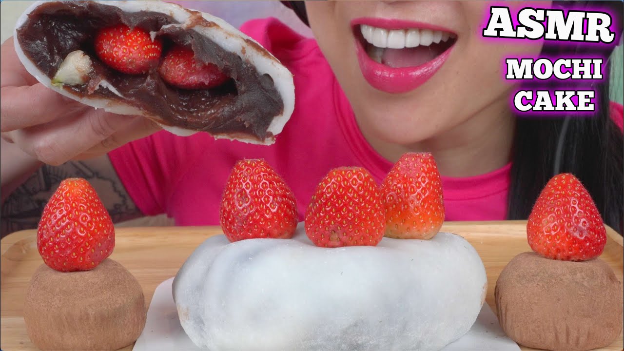 ASMR MOCHI CAKE (SOFT RELAXING EATING SOUNDS) NO TALKING | SAS-ASMR