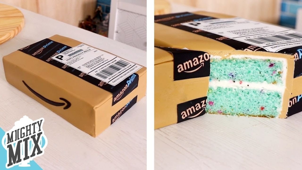 Amazon Prime BOX CAKE | Amazing and Satisfying Realistic Cakes | MiightyMix