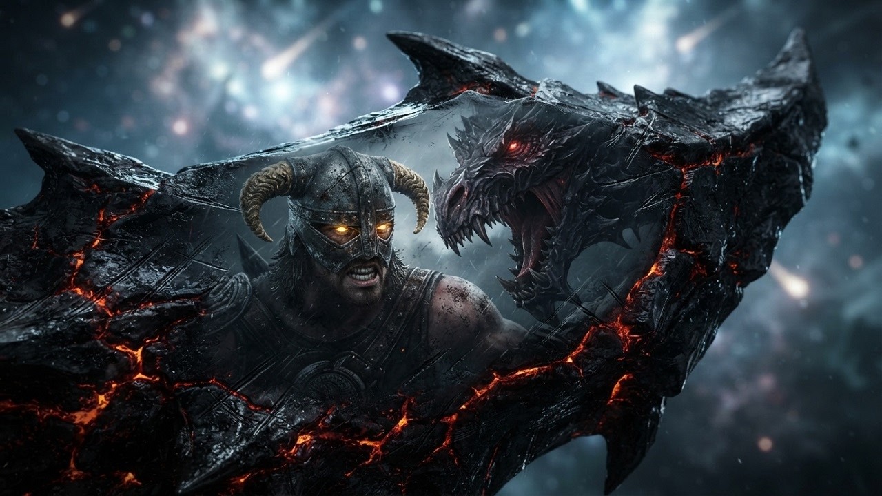 Музыка Skyrim | Алдуин Пожиратель Миров | Dark Fantasy