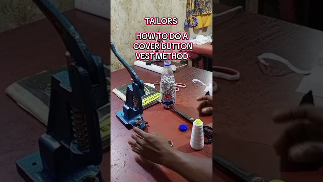 HOW TO MAKE A COVER BUTTON BEST METHOD 