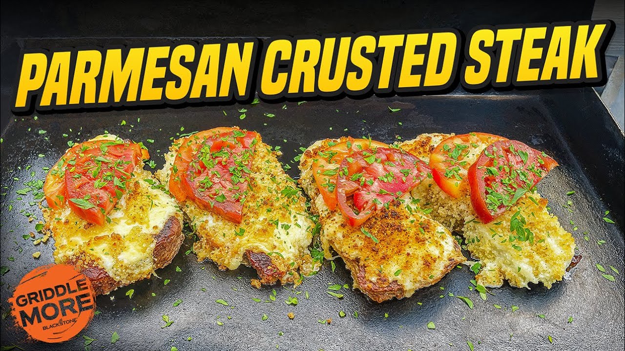 Parmesan Crusted Steaks: Juicy and Cheesy Steak Recipe on the Blackstone  Griddle