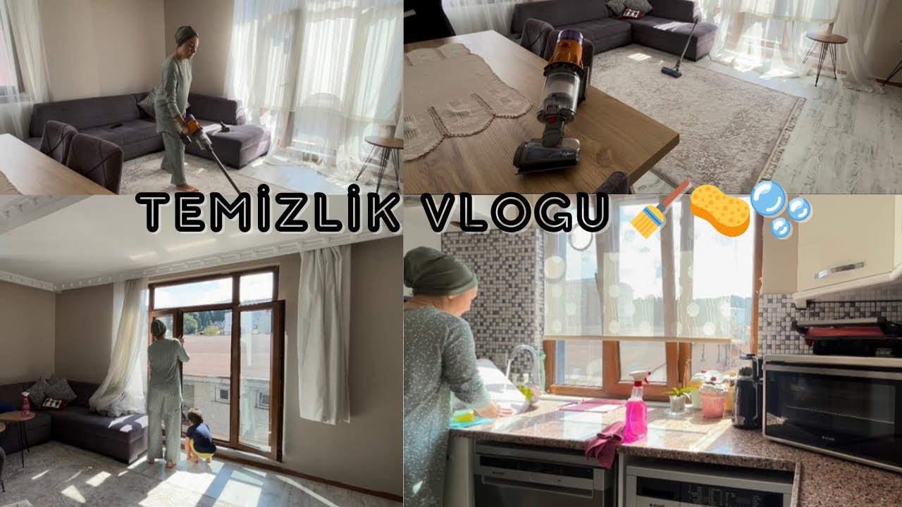 BİRLİKTE PAZARTESİ TEMİZLİĞİ 🫧 CAMLAR NASIL TOZLANMIŞ 😱 NASIL HASTALANDIM NELER OLDU 🤒