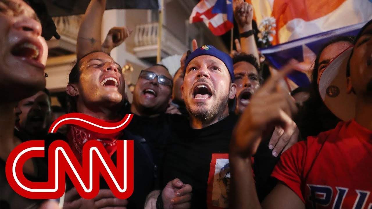 Fiesta en San Juan tras mensaje de renuncia de Rosselló