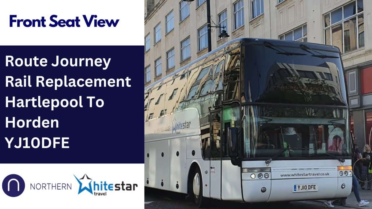 FRONT SEAT: Journey on Rail Replacement | YJ10DFE - Whitestar Travel: Van Hool TD921 Altano