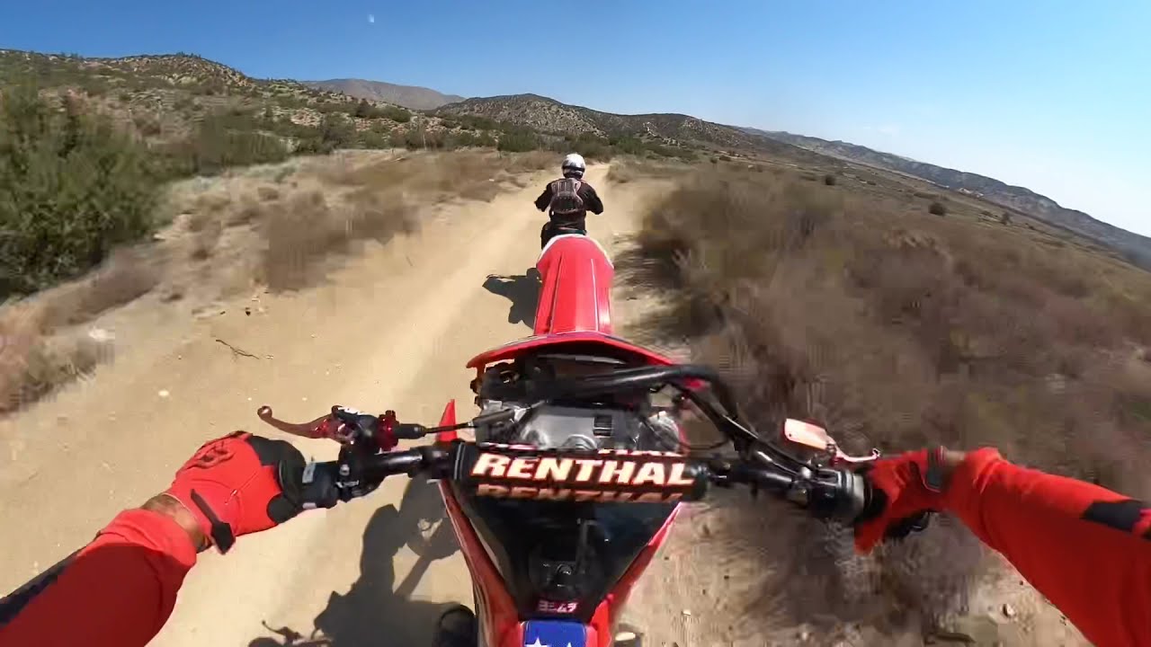 Trail riding at Hungry valley Gorman 2020 crf450x 2006 crf450x
