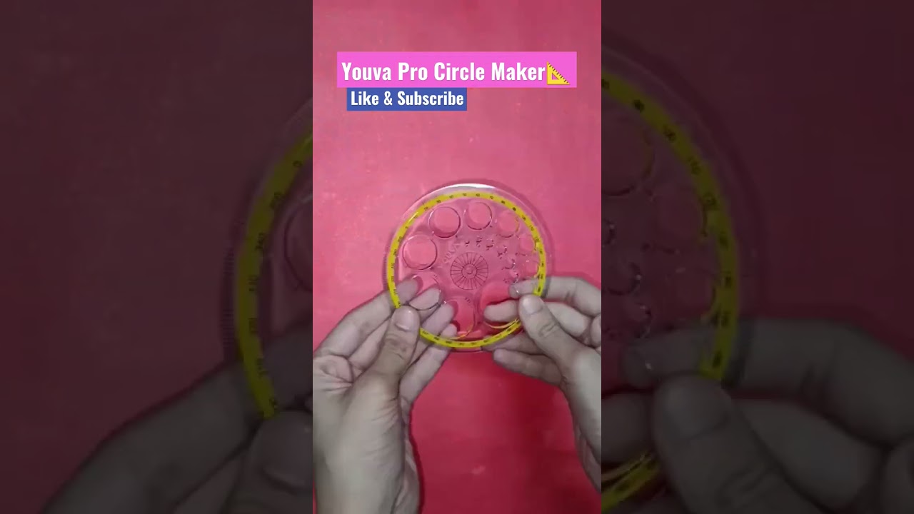 Youva Pro Circle Protactor📐🔴  #stationerywallah #satisfying #shorts #youtubeshorts #stationery