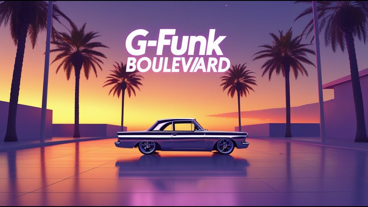 West Coast Sunset Grooves 🌅🚘 | Smooth G-Funk for Evening & Night Drive