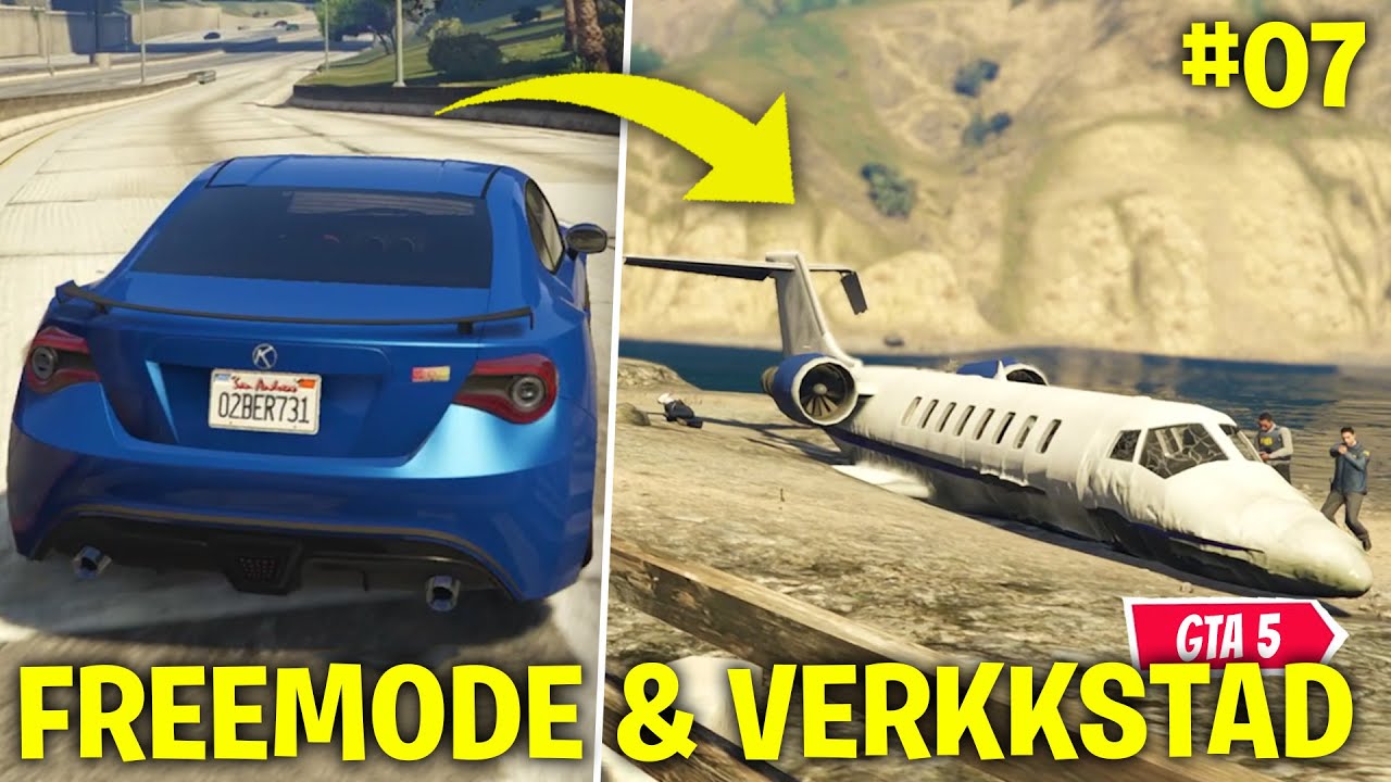 GTA ONLINE PS5 - BLIR JAGADE AV JETPLAN & RÅNAR ETT KRASCHAT PRIVATJET!