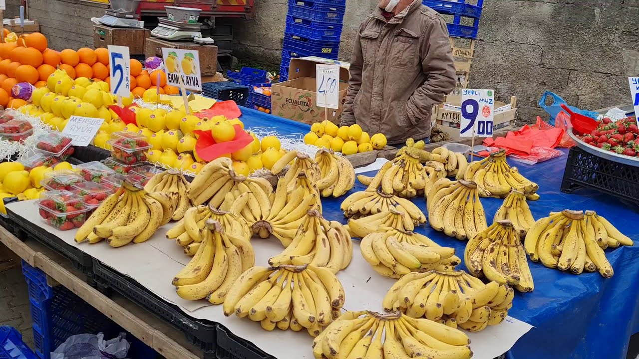 Bartın Kozcağız sebze ve meyve pazarı
