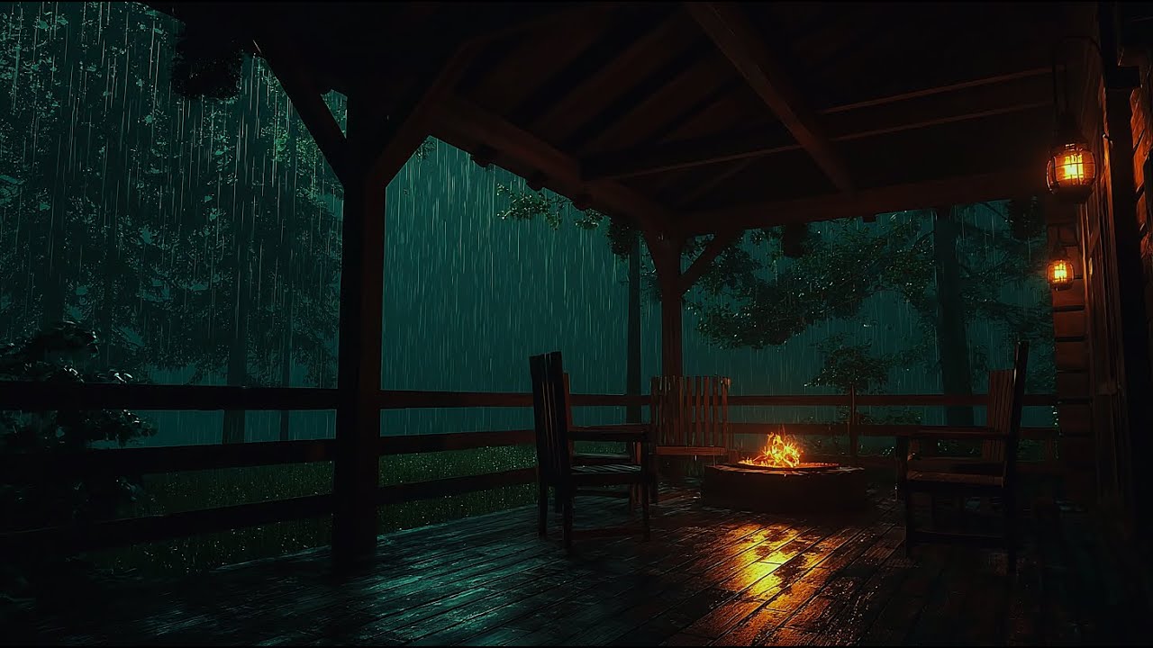 Gentle Rainfall & Soft Distant Thunder 🌧️ Sounds for Deep, Restful Sleep
