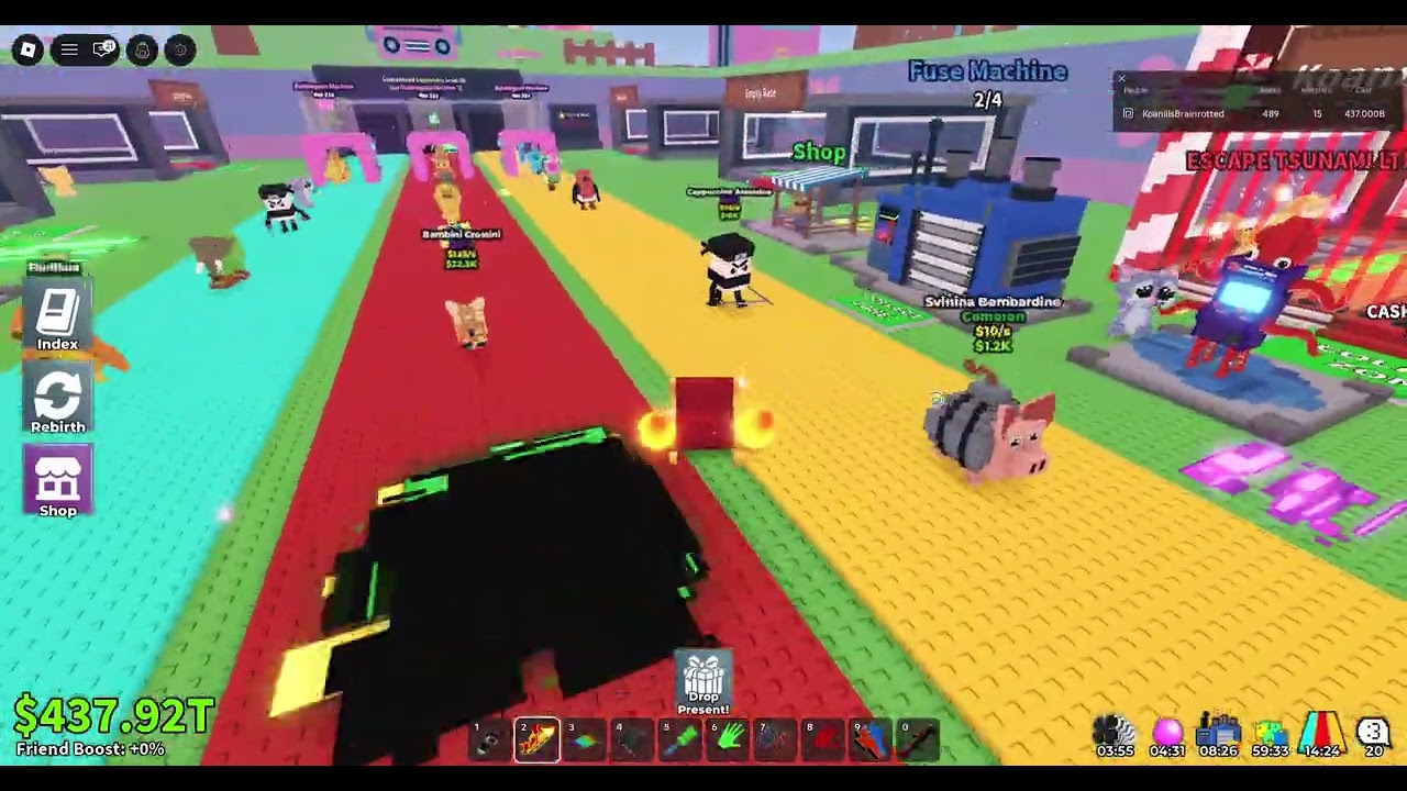 My Best ADMIN ABUSE IN Steal a Brainrot!!