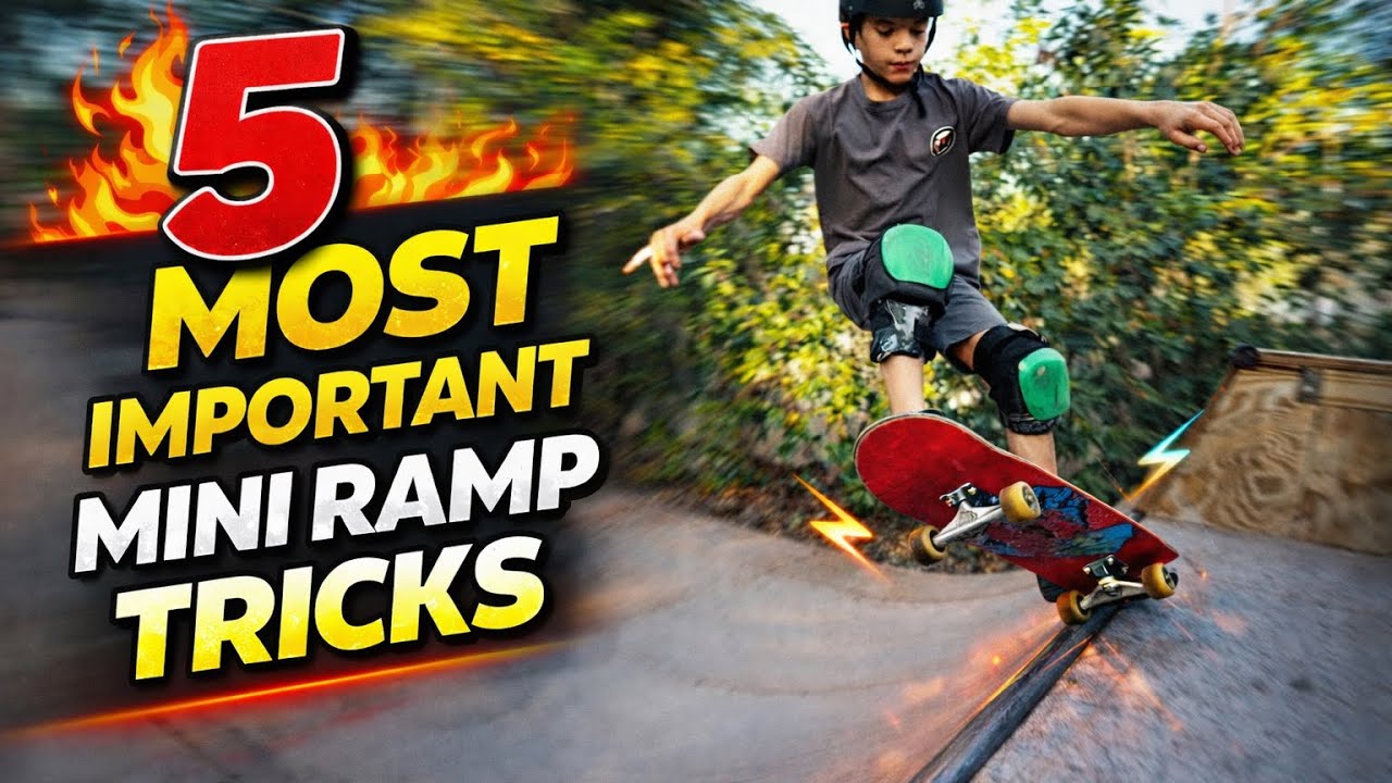 The 5 MOST IMPORTANT Mini Ramp Tricks!