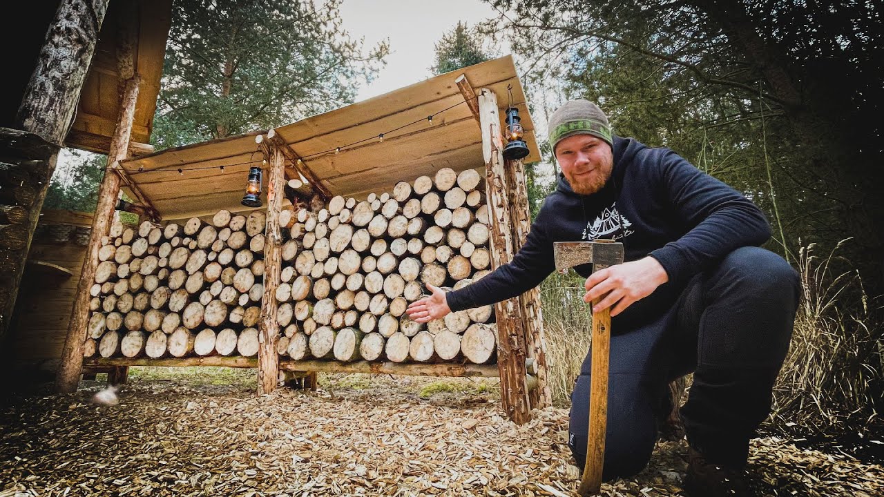 Holzlager bauen und Bodengestaltung - Tom Siesing