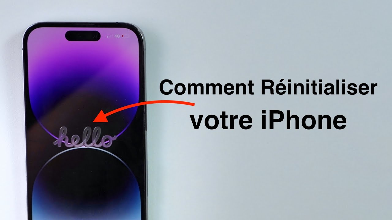 Comment Réinitialiser votre iPhone avec les Réglages D’origine!