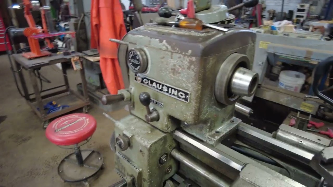 Rebuilding my Clausing Lathe, first run with the inverter and VFD