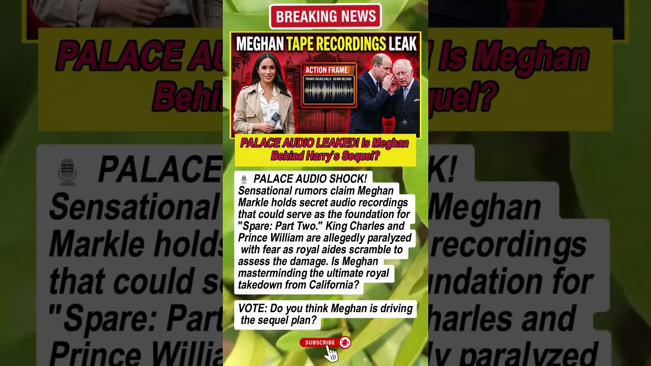 LEAKED! 😱 Meghan&rsquo;s Secret Tapes Power Harry&rsquo;s Spare 2! 🎙️👑 #MeghanMarkle #PrinceHarry #RoyalNews