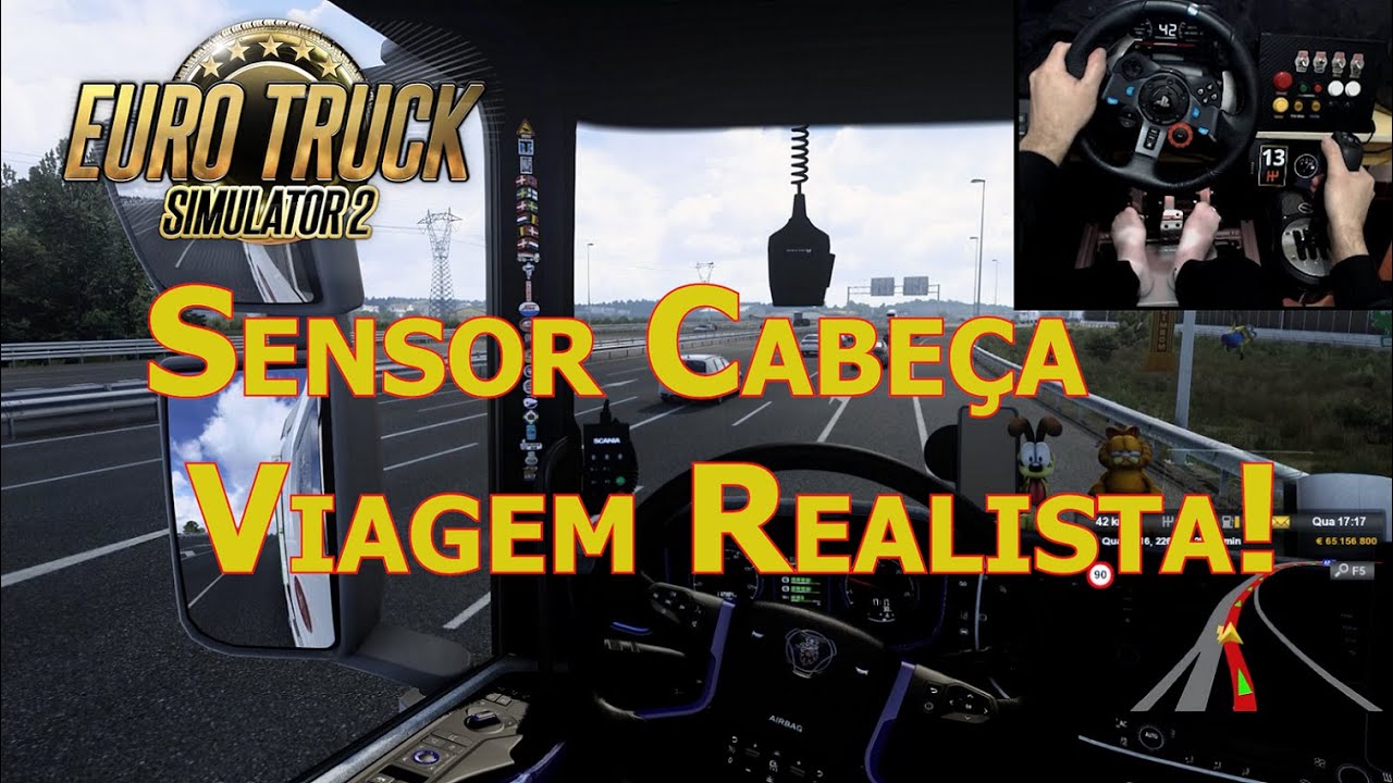 Viagem 100% Simulada ! Euro Truck Simulator 2 com Volante Logitech G29