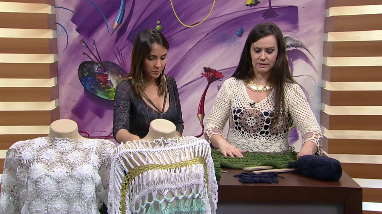 Mulher.com - 13/07/2016 - Gorro beanie e cachecol em crochê de grampo - Helen Mareth PT1