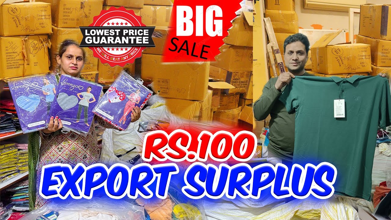 Cheapest Export Surplus Branded T shirt Only Rs.100 All International Brands Summer Clothes