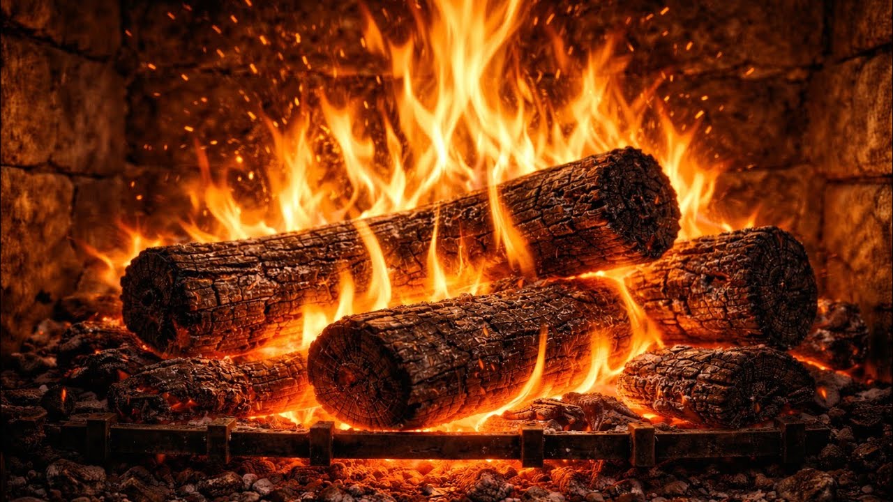 9 Hours of Crackling Fireplace Sounds for Deep Sleep & Relaxation(No Music)