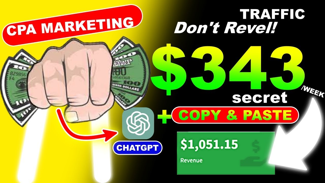 *PROOF!* Use MY SECRET +$354.02/WEEK Method! (CPAgrip) || Secret Traffic Strategy CHATGPT