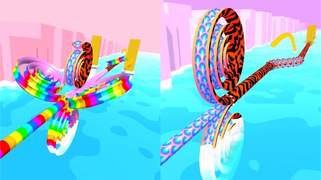 Spiral Rider! Very Satisfying And Relaxing ASMR Slicing Game