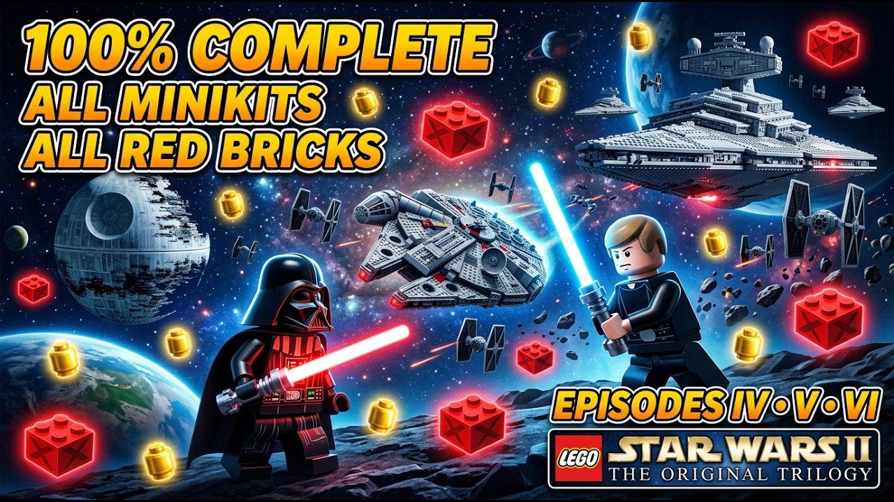LEGO Star Wars II: The Original Trilogy – All Minikits & Red Bricks